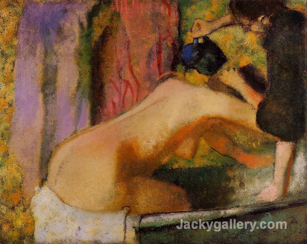 Woman at Her Bath by Edgar Degas paintings reproduction